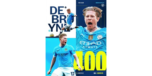 Manchester City, który stopniowo wraca do zdrowia, wita 400-meczowy kamień milowy De Bruyne'a